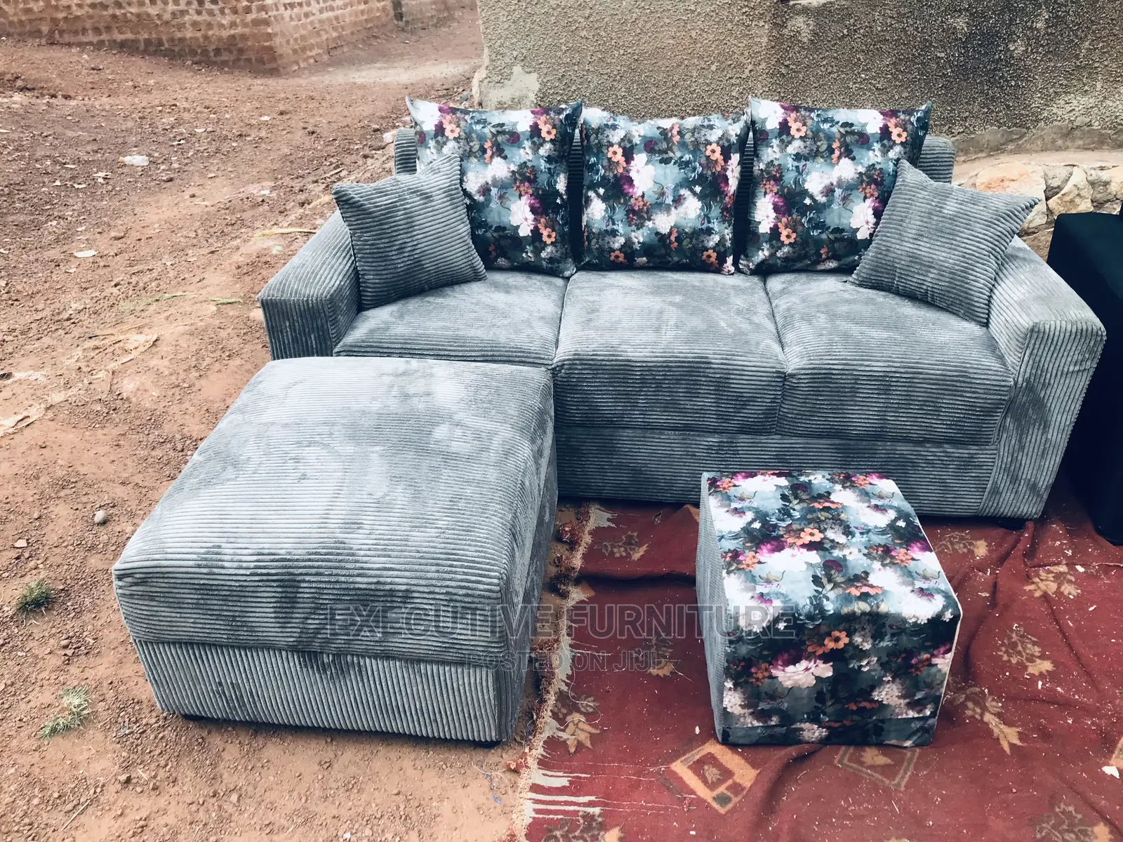 Mini Gray L Sofa