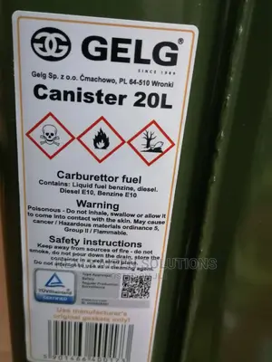 USA GELG 20L Hydrocarbon Metallic Quality Fuel Jerry Can