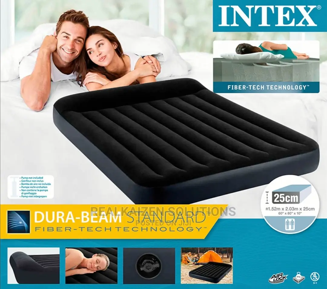 INTEX Queen Dura-Beam Pillow Rest Classic Airbed