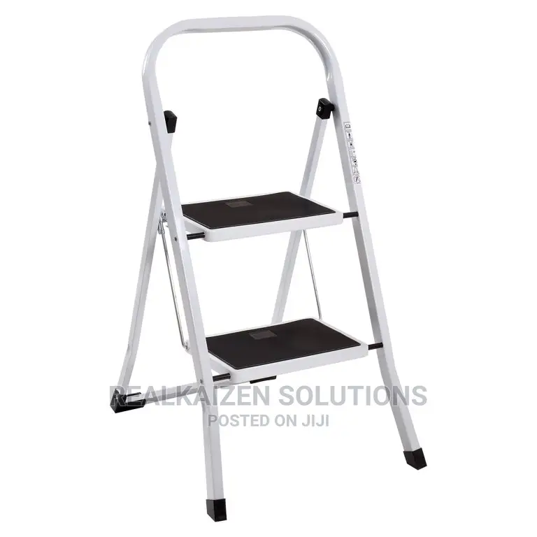 Portable 2 3 4 Step Foldable Anti Slip 150kg Steel Ladder