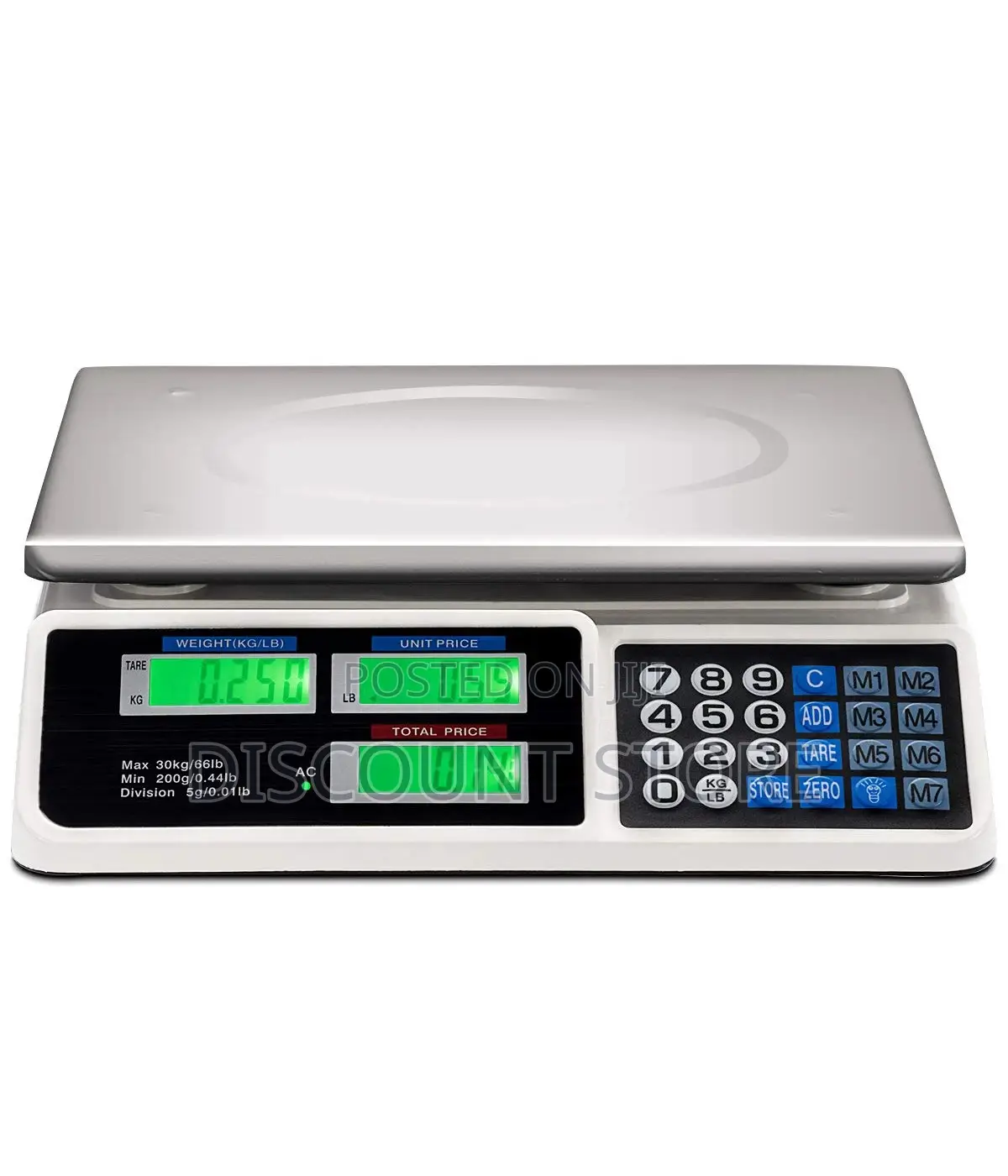 Counting Commercial Weigh Scales With Backlight