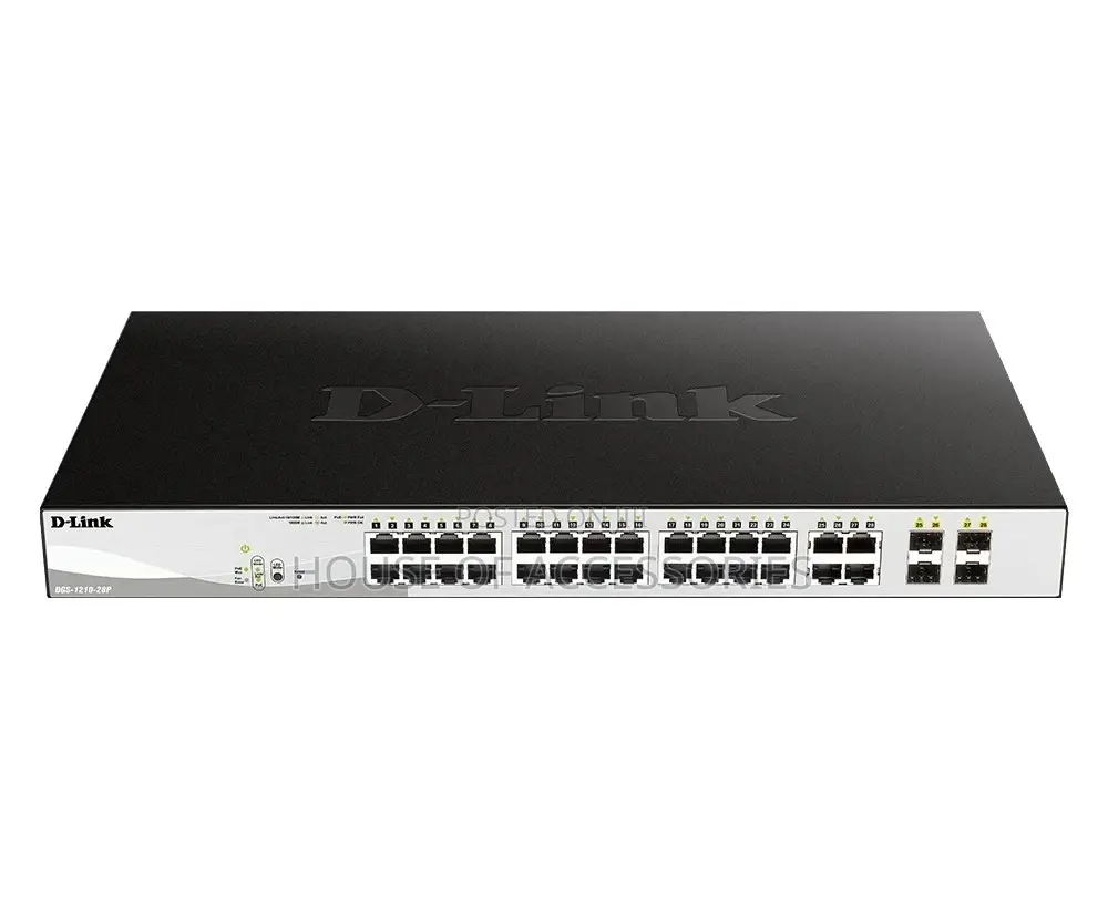D-Link 24port Gigabit Smart Managed Poe Switch DGS-1210-28p