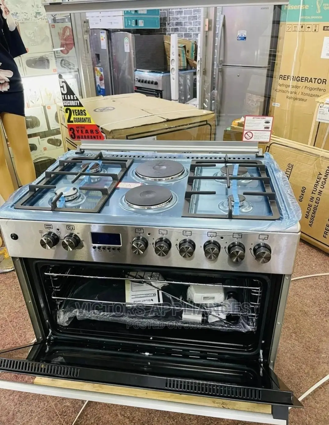 Blueflame Cooker 4gas and 2electric