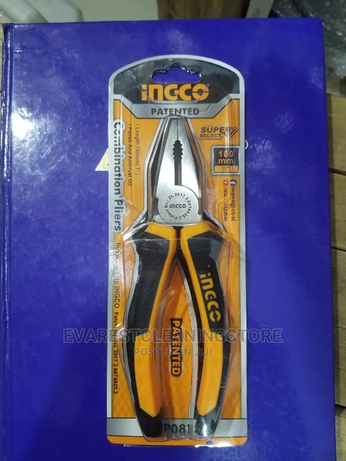 180mm Pliers Ingco