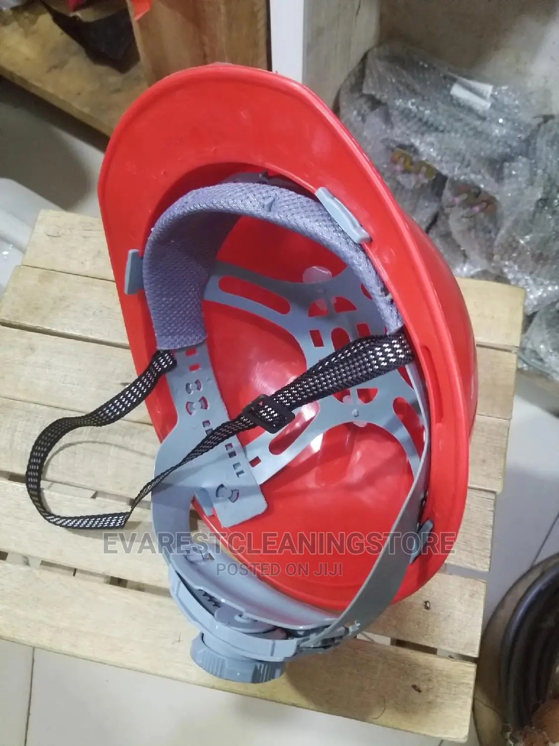 Safety Helmet White, Red
