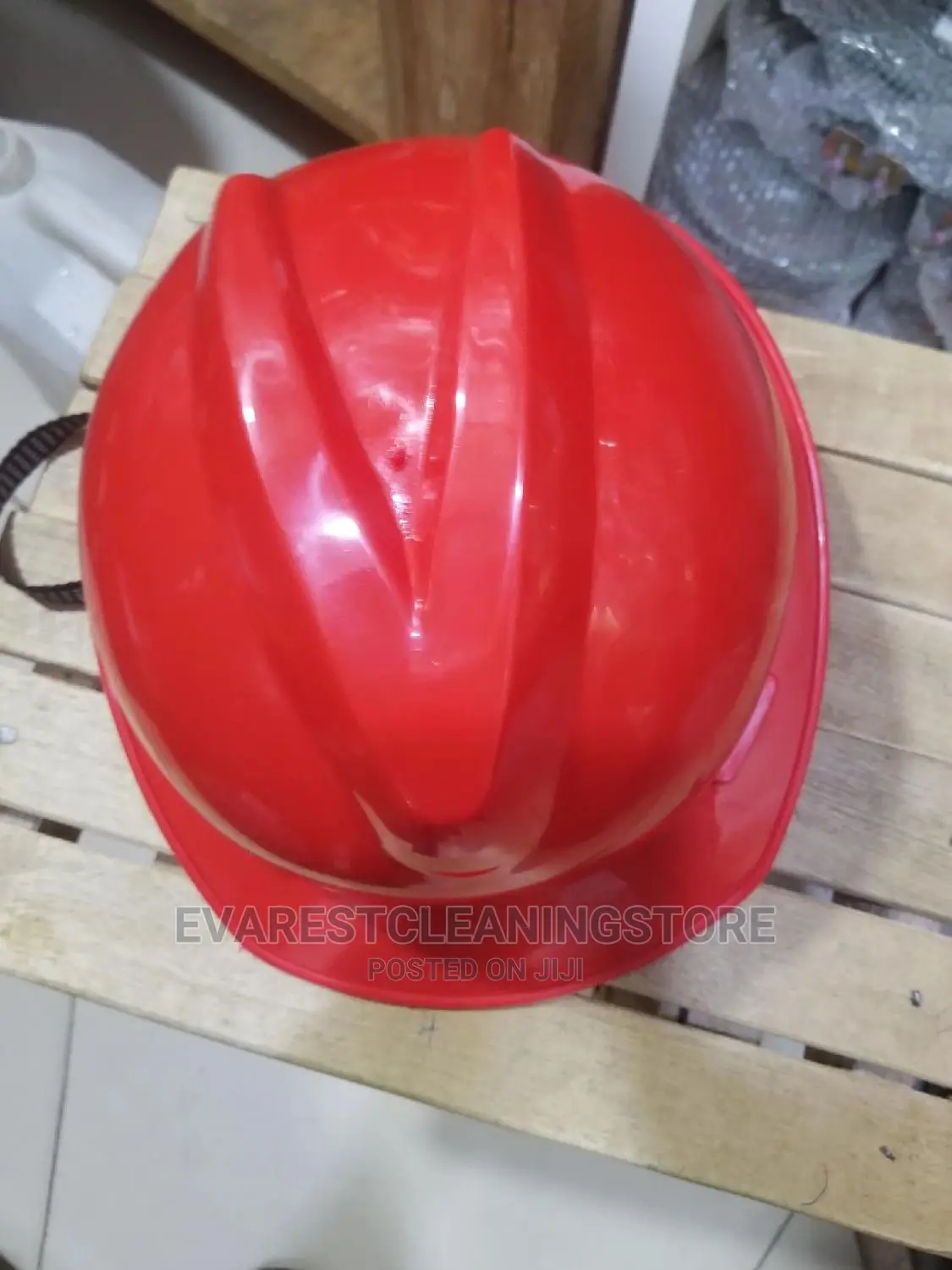Safety Helmet White, Red