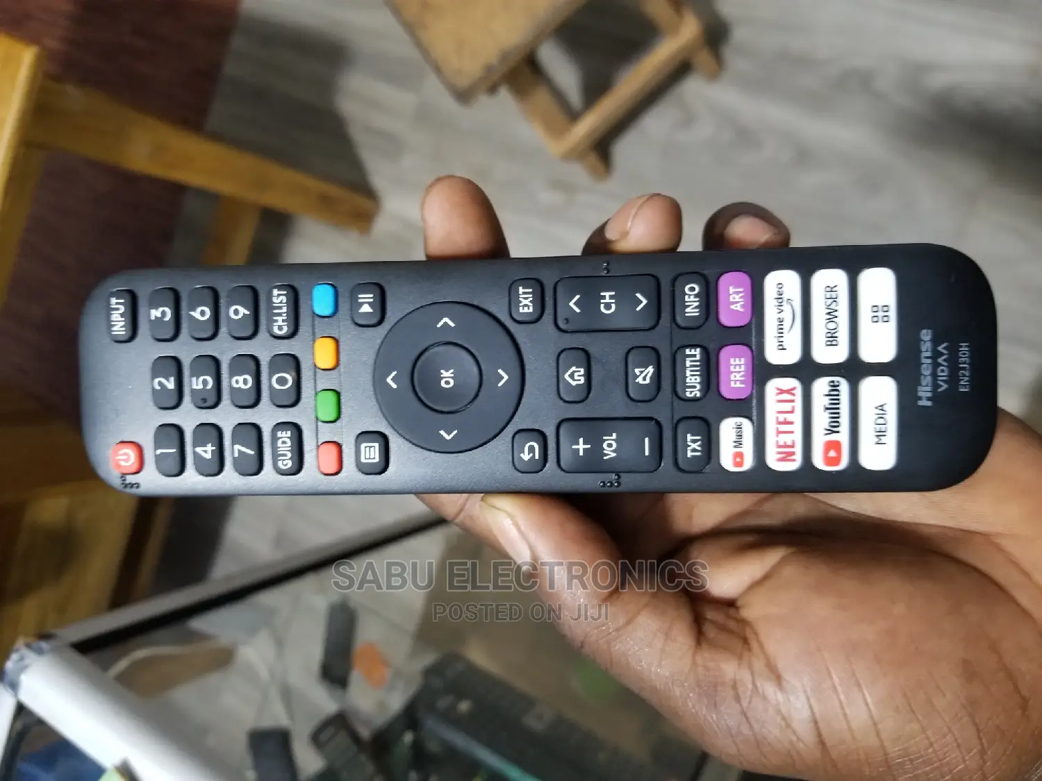 Remote Control for Tvs-Hisense Samrt Frameless Vidaa