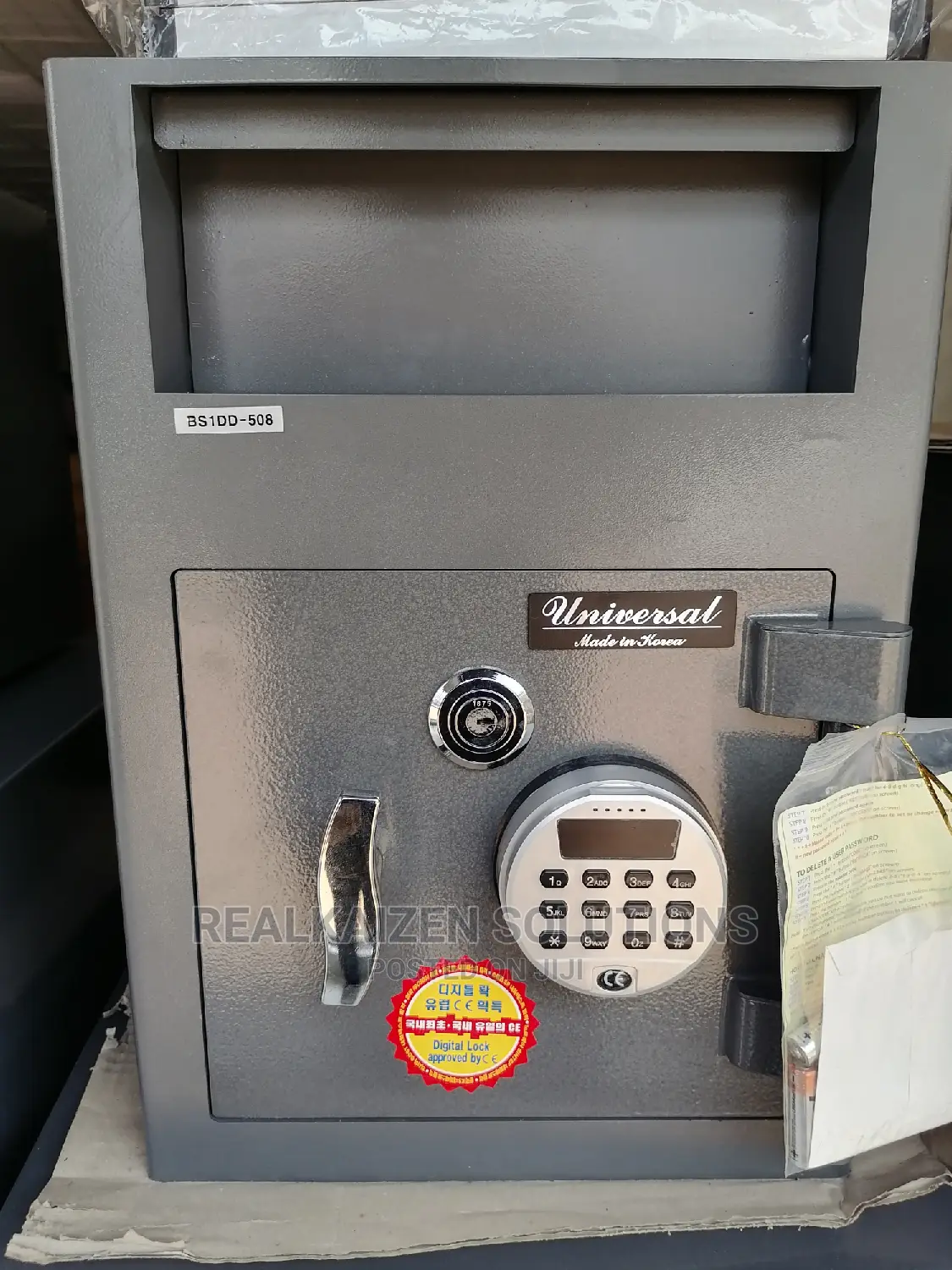 Korea UNIVERSAL Electronic Code Key Fireproof Drop in Safe