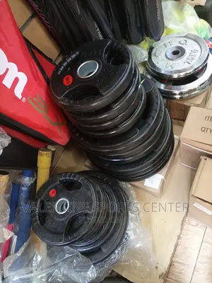 Dumbbell Plates Rubber Big Hole All Different Kg