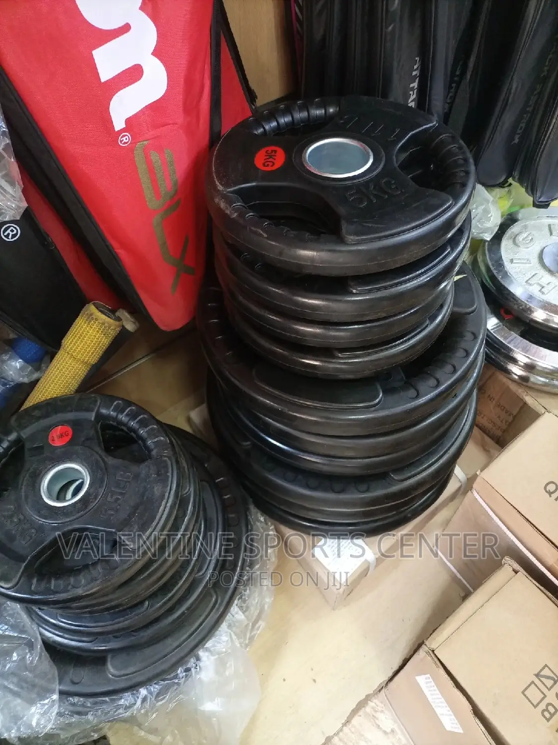 Dumbbell Plates Rubber Big Hole All Different Kg