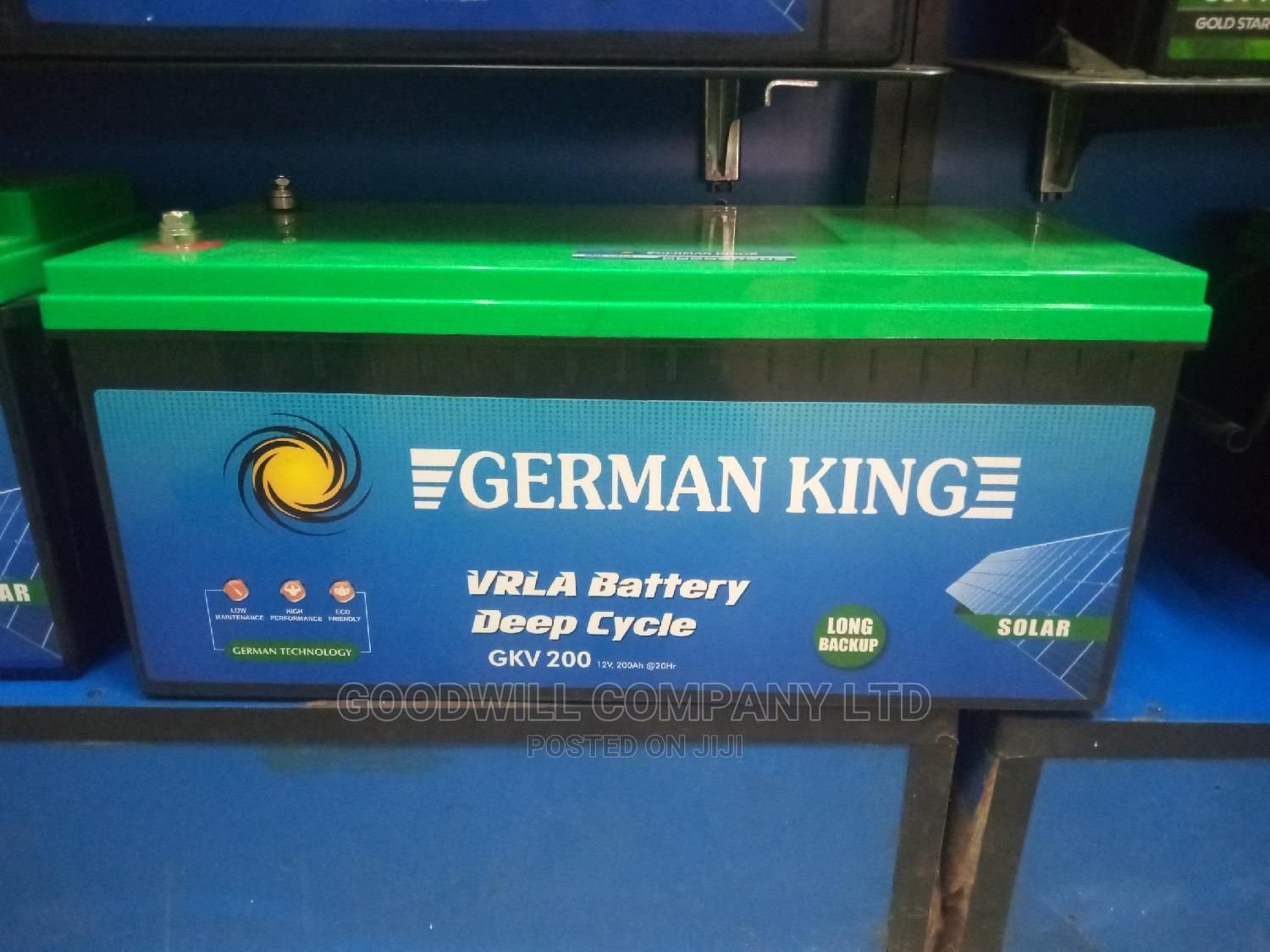 200ah German King Solar Battery in Central Division Solar Energy
