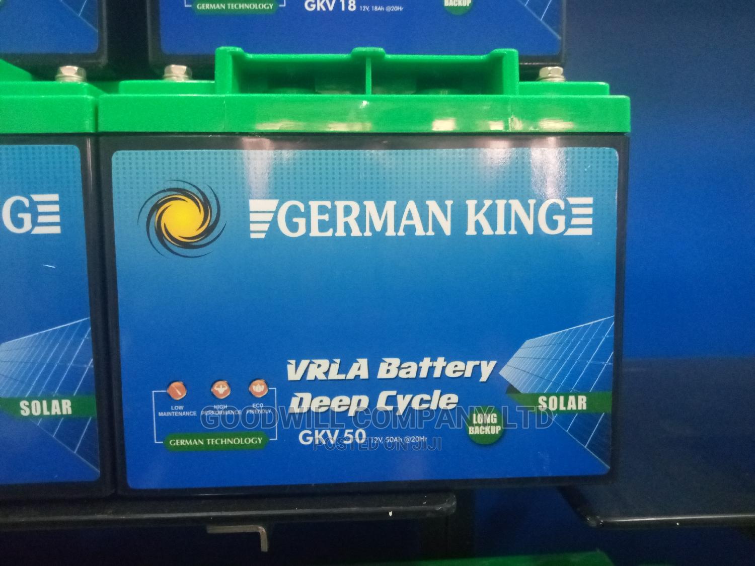 50ah German King Solar Battery in Central Division Solar Energy