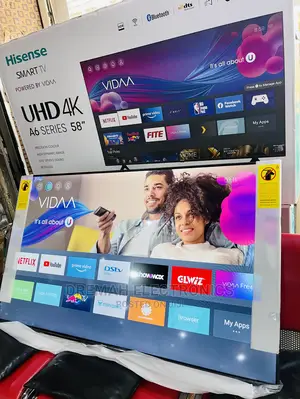 Photo - 58 Inches HISENSE Smart 4K UHD BLUETOOTH Frameless Led TV