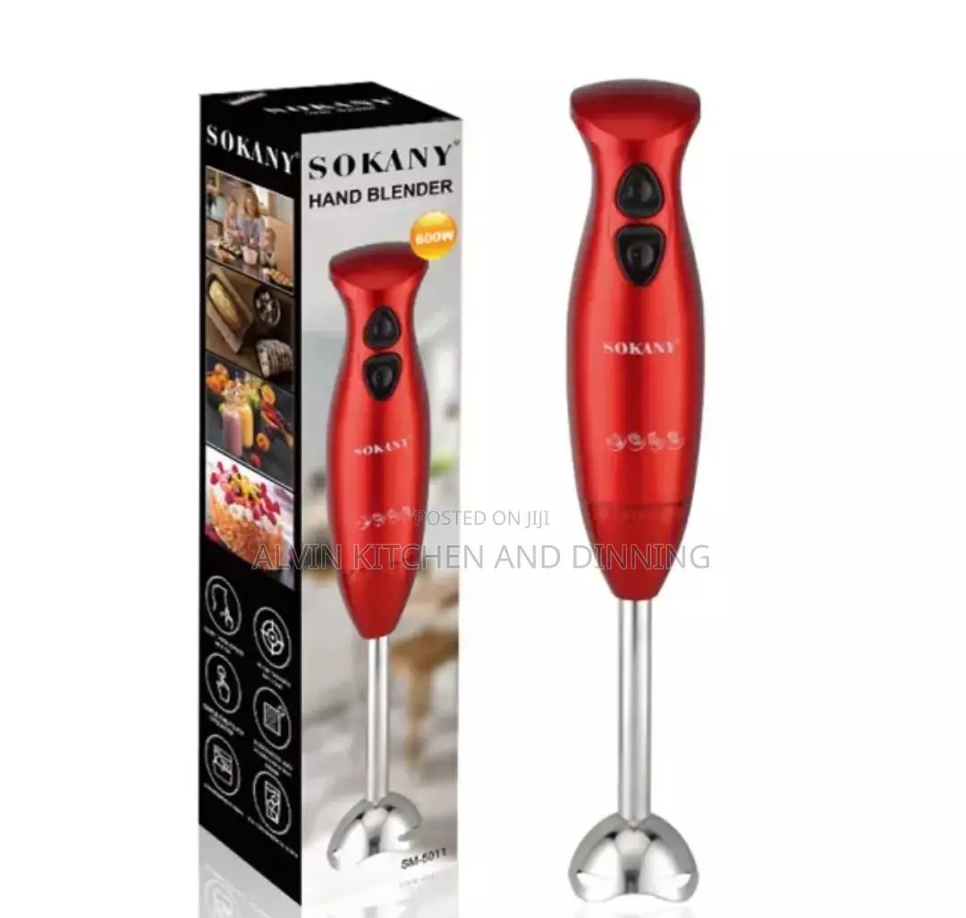 Hand Blender With Stainless Steel Blades