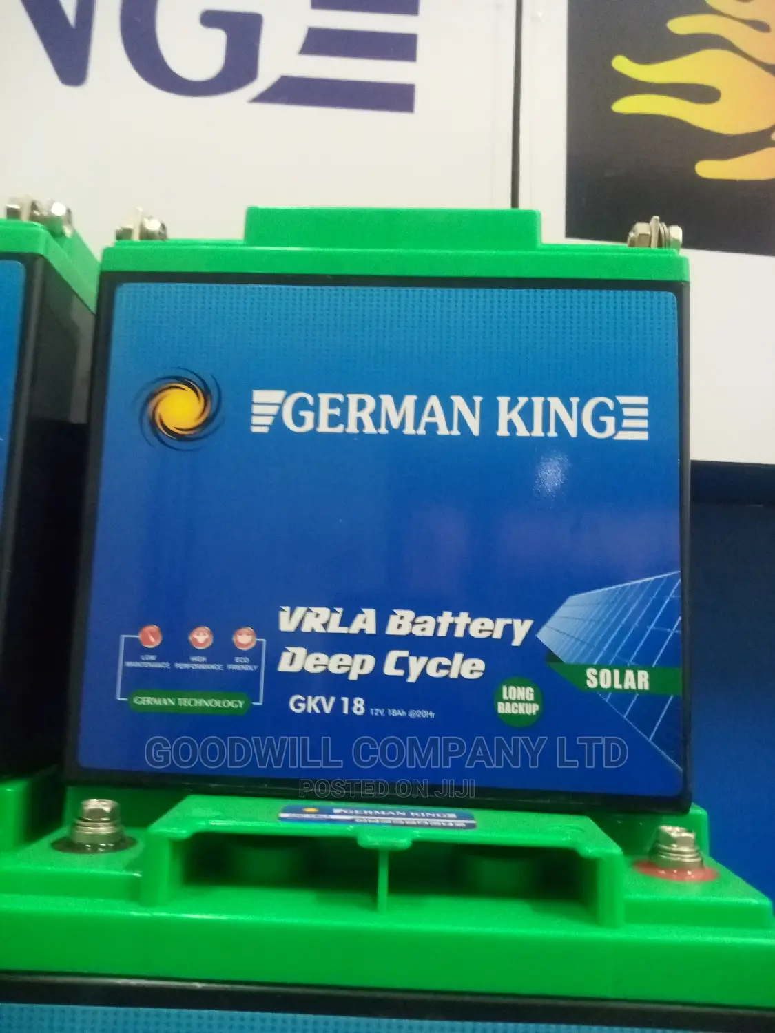18ah German King Solar Battery