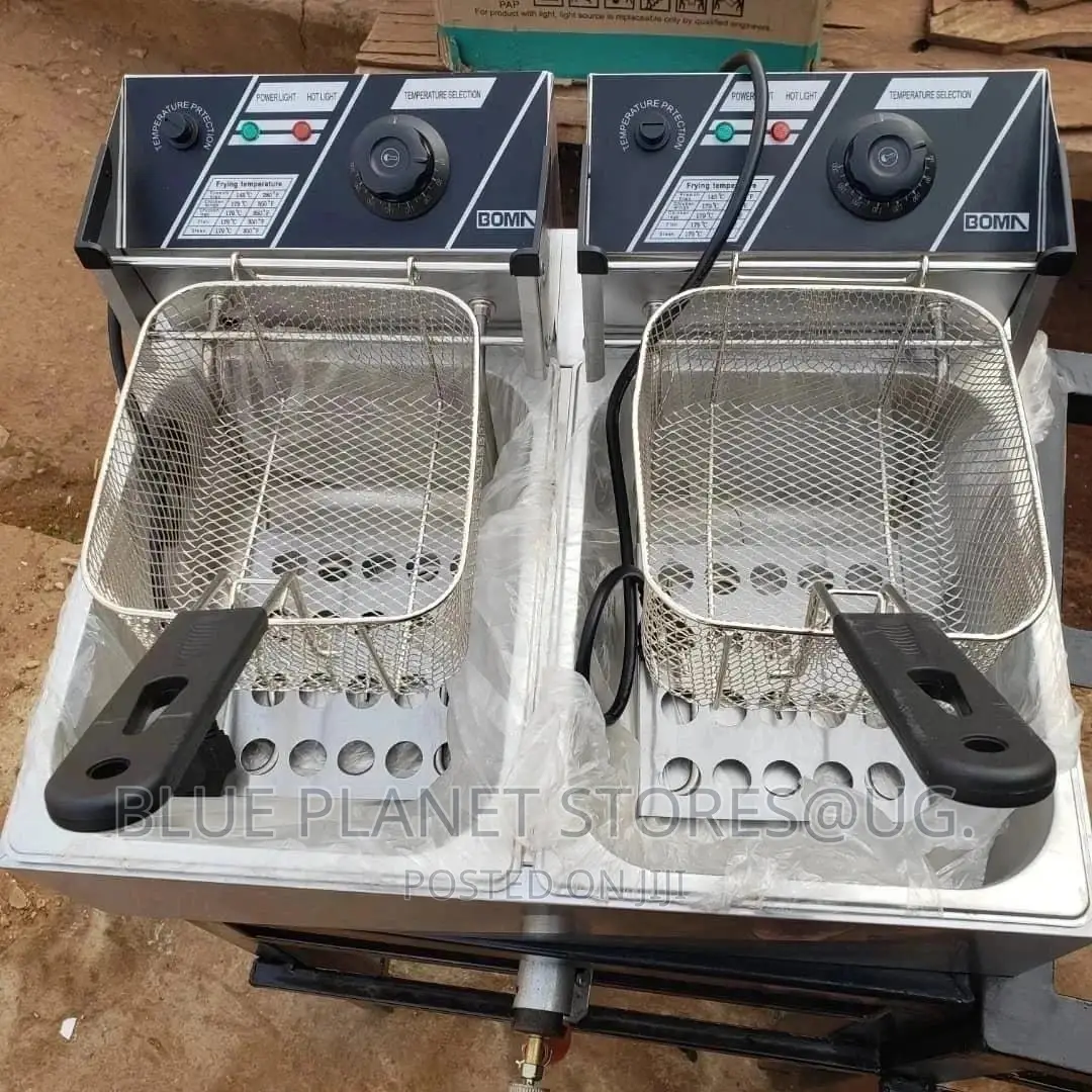 BOMA 12L Commercial Dual Tank Electric Deep Fryers.(6L + 6L)