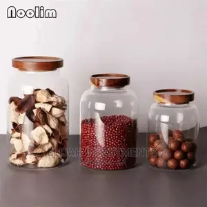 3pcs Glass Storage Jars