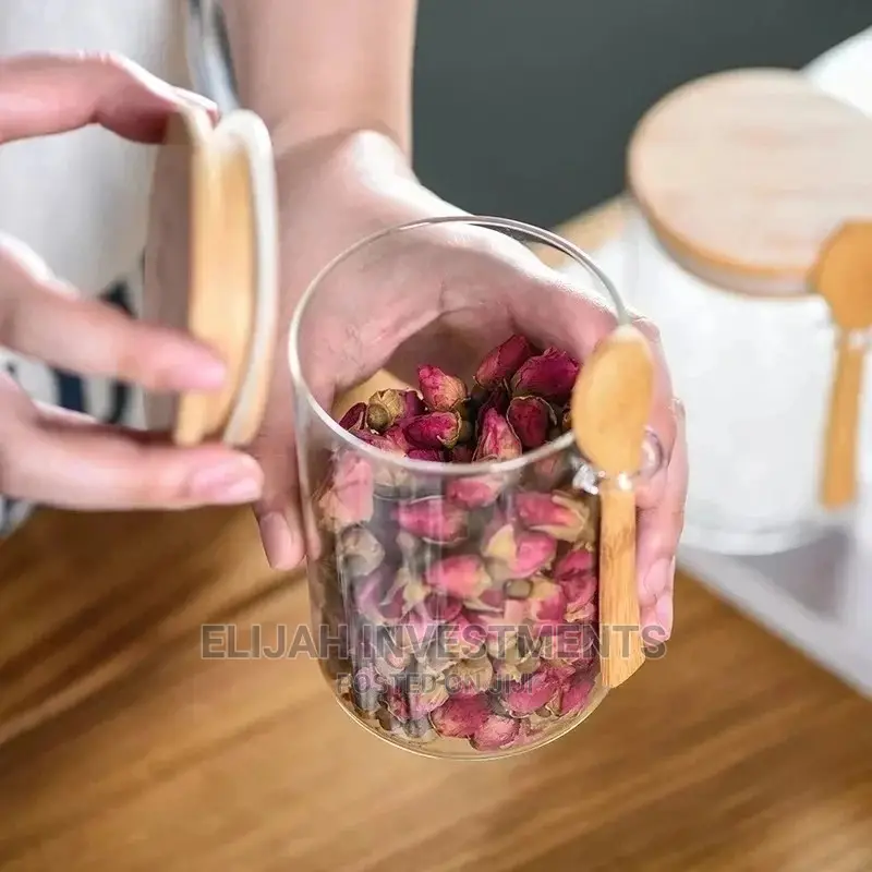 3pcs Glass Storage Canisters