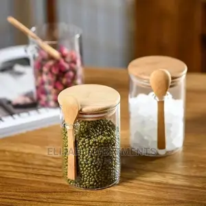 3pcs Glass Storage Canisters