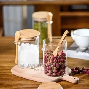 3pcs Glass Storage Canisters