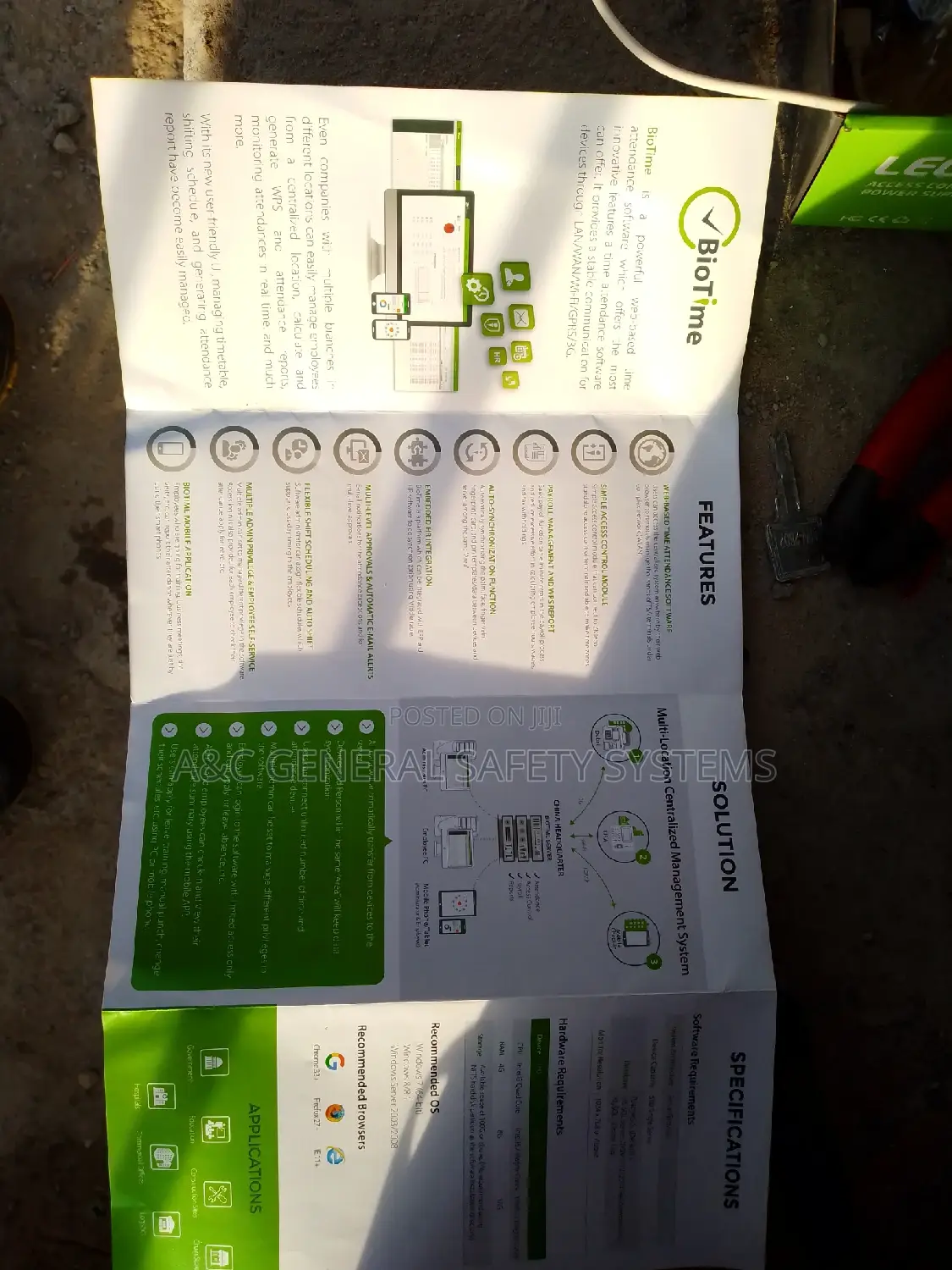Time and Attendance Reader Biometric System and Software