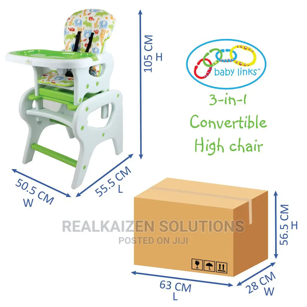 BABYLINKS 3in1 Convertible Chair Seat Feeding Table