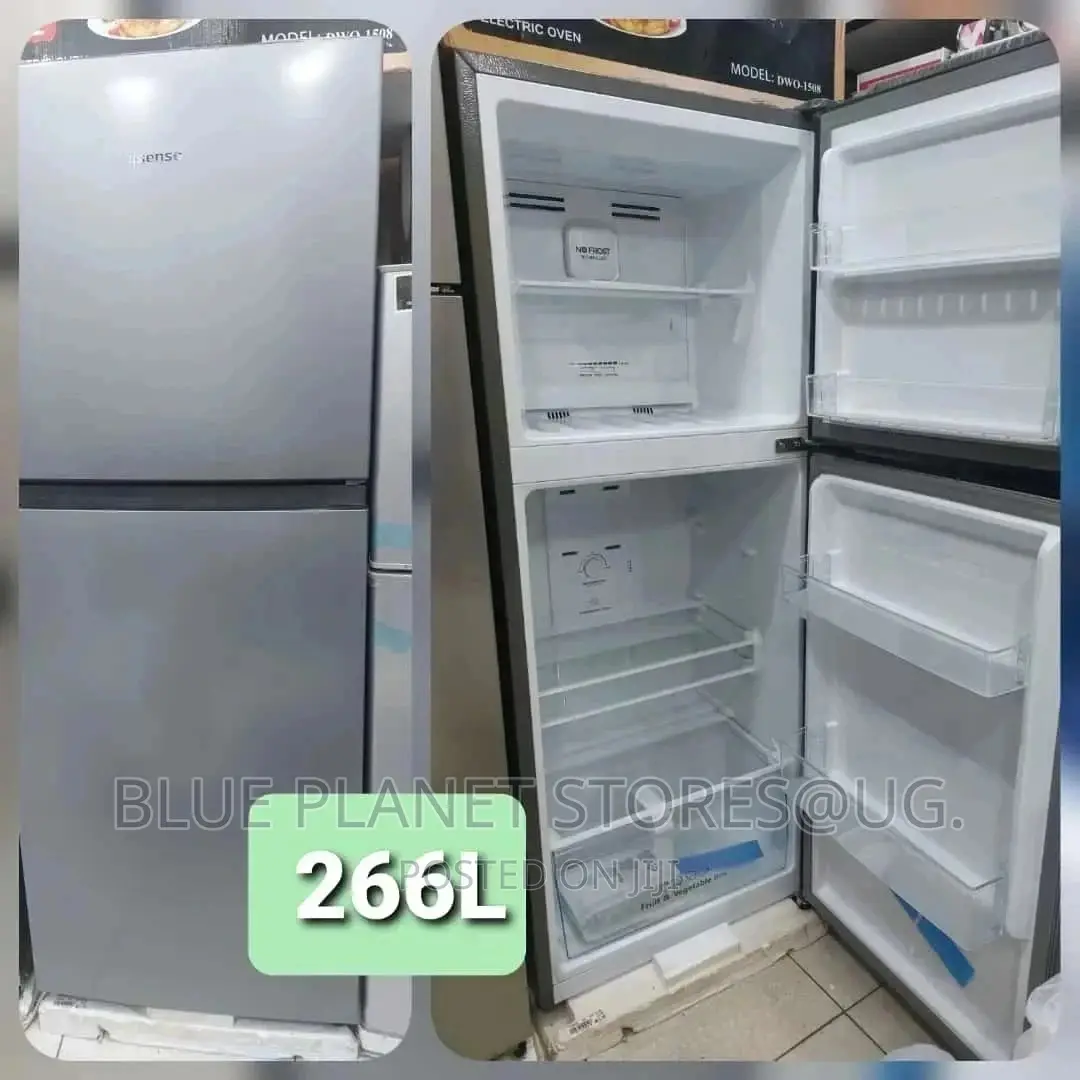 Hisense 266litres Double Door Refrigerator // Frost Free 