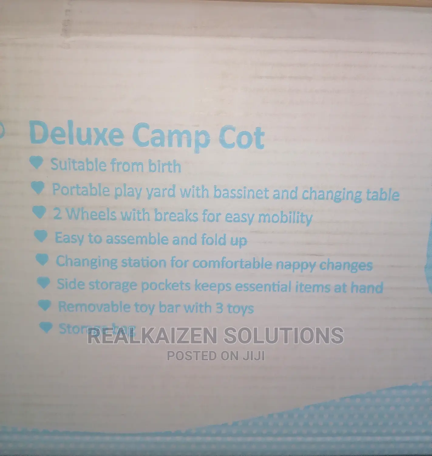 LITTLE ONE Foldable Portable Deluxe Camp Cot Baby Kid Bed