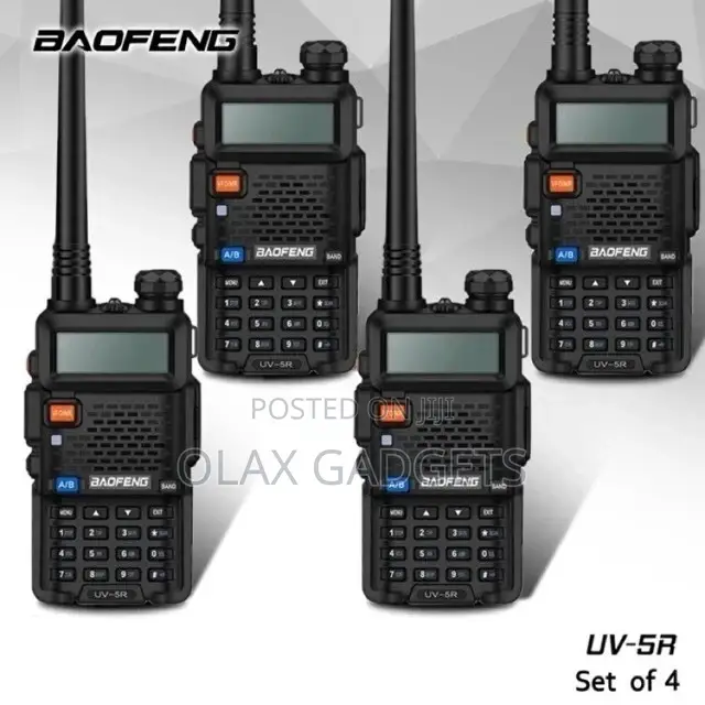Baofeng UV5R Dual Band Two-Way Radio Walkie Talkies Set of 4