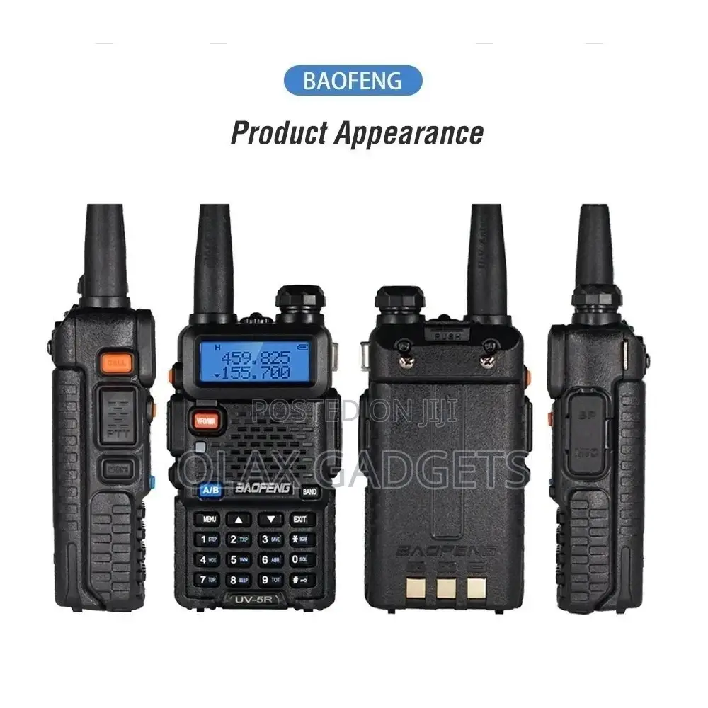 Baofeng UV5R Dual Band Two-Way Radio Walkie Talkies Set of 4