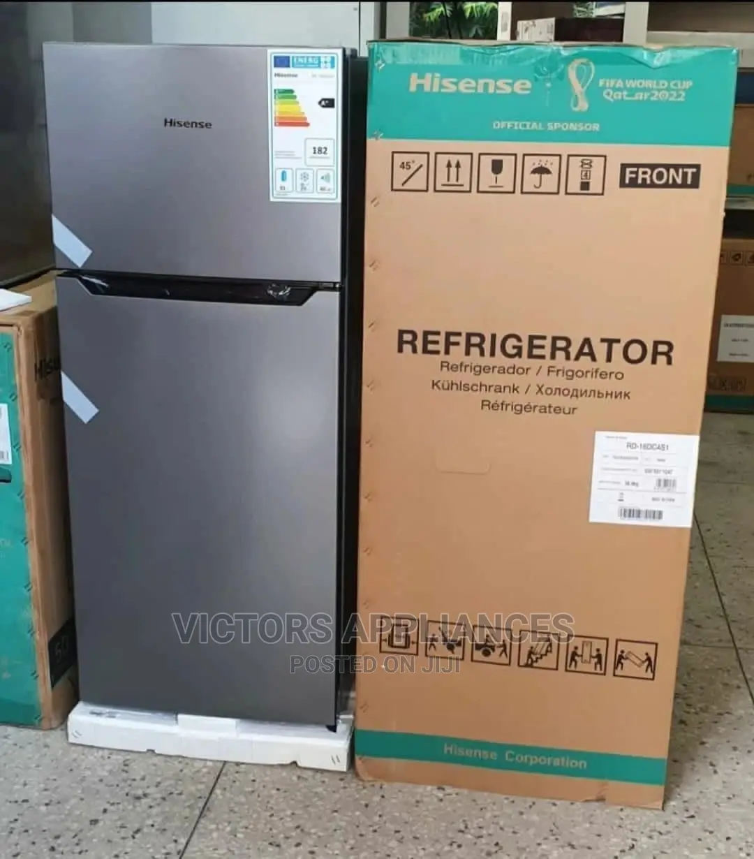 Hisense 160L Double Door Refrigerator