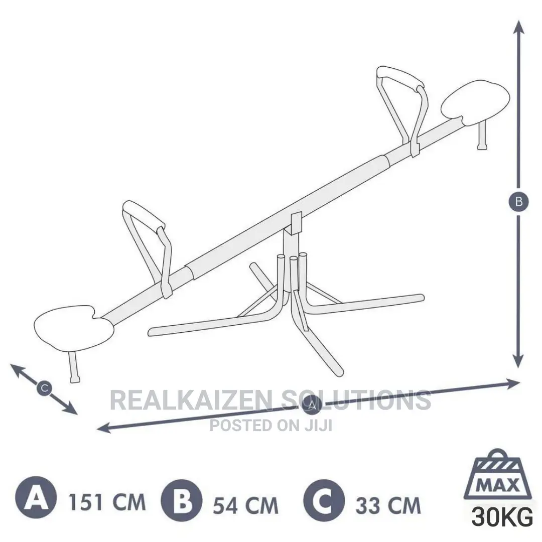 BOUNCEPRO Kids Outdoor Rocker Fun Seesaw