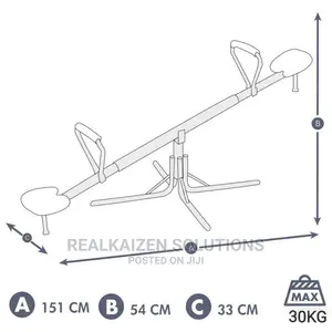 BOUNCEPRO Kids Outdoor Rocker Fun Seesaw