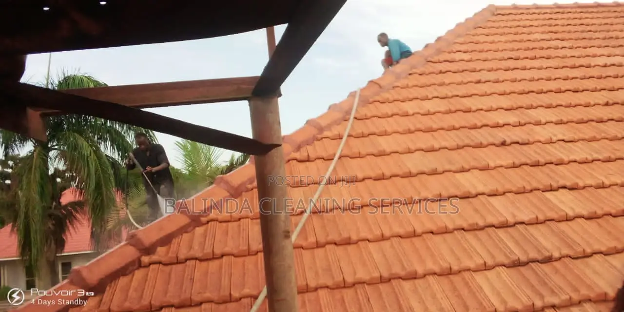 We Do Roof Cleaning Using the Machine