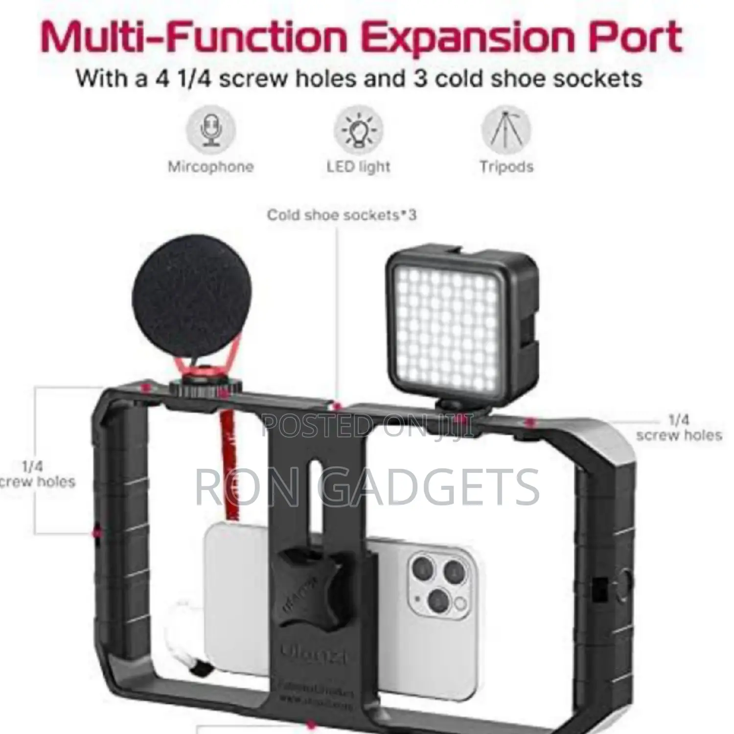 Vlogging Kit With Cage Stabilizer