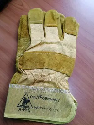 Yellow Leather Gloves Heavy Duty