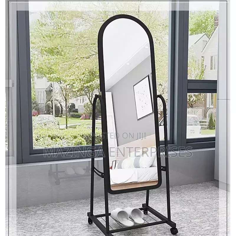 Movable Adjustable Full Body Free Standing Dressing Mirror