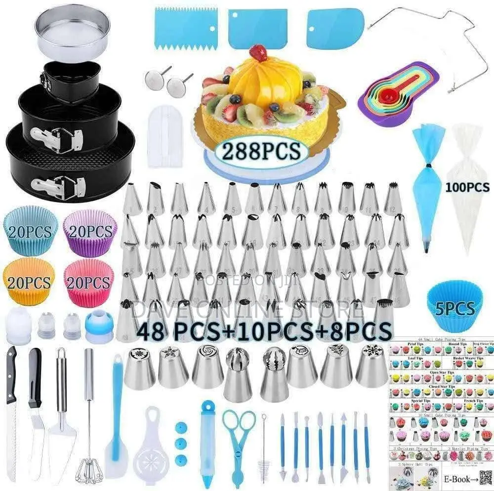 288 Pieces Cake Decorating Set