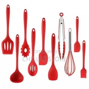 12pcs Wood Hand Silicone Kitchen Ware