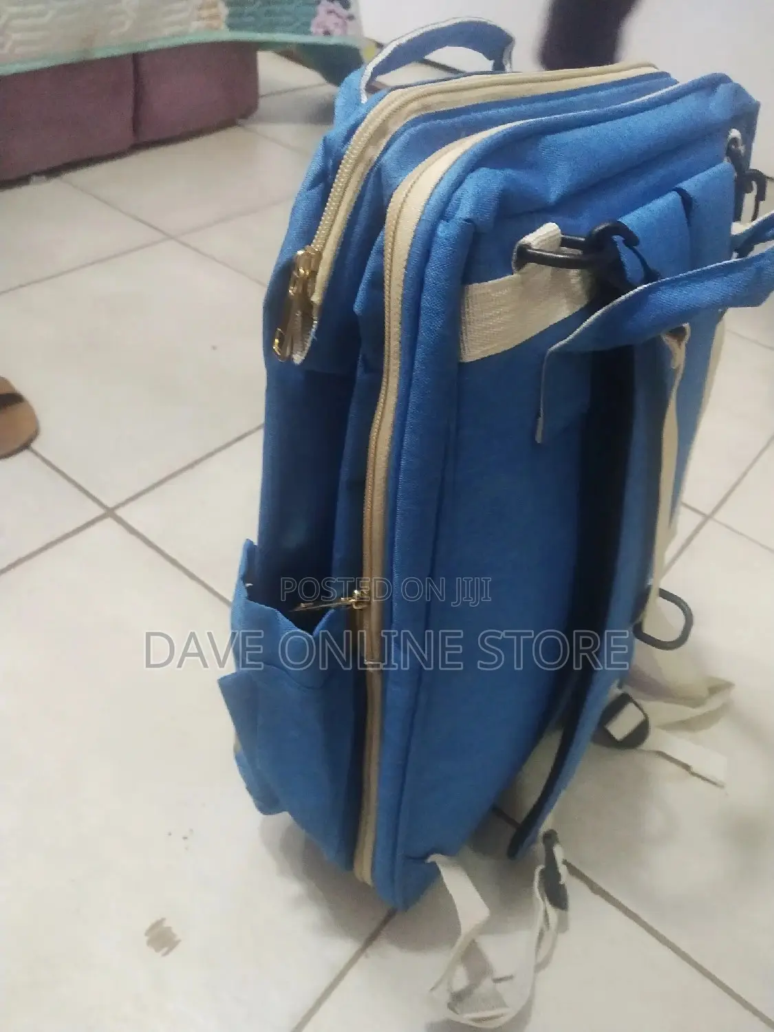 Baby Adjustable Diaper Bag /Bed