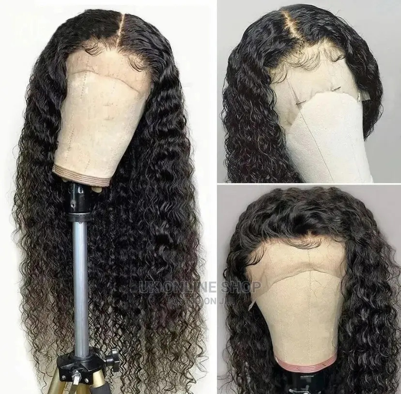 Deep Wave Transparent Wig T Part Remy Brazilian Curly Lace