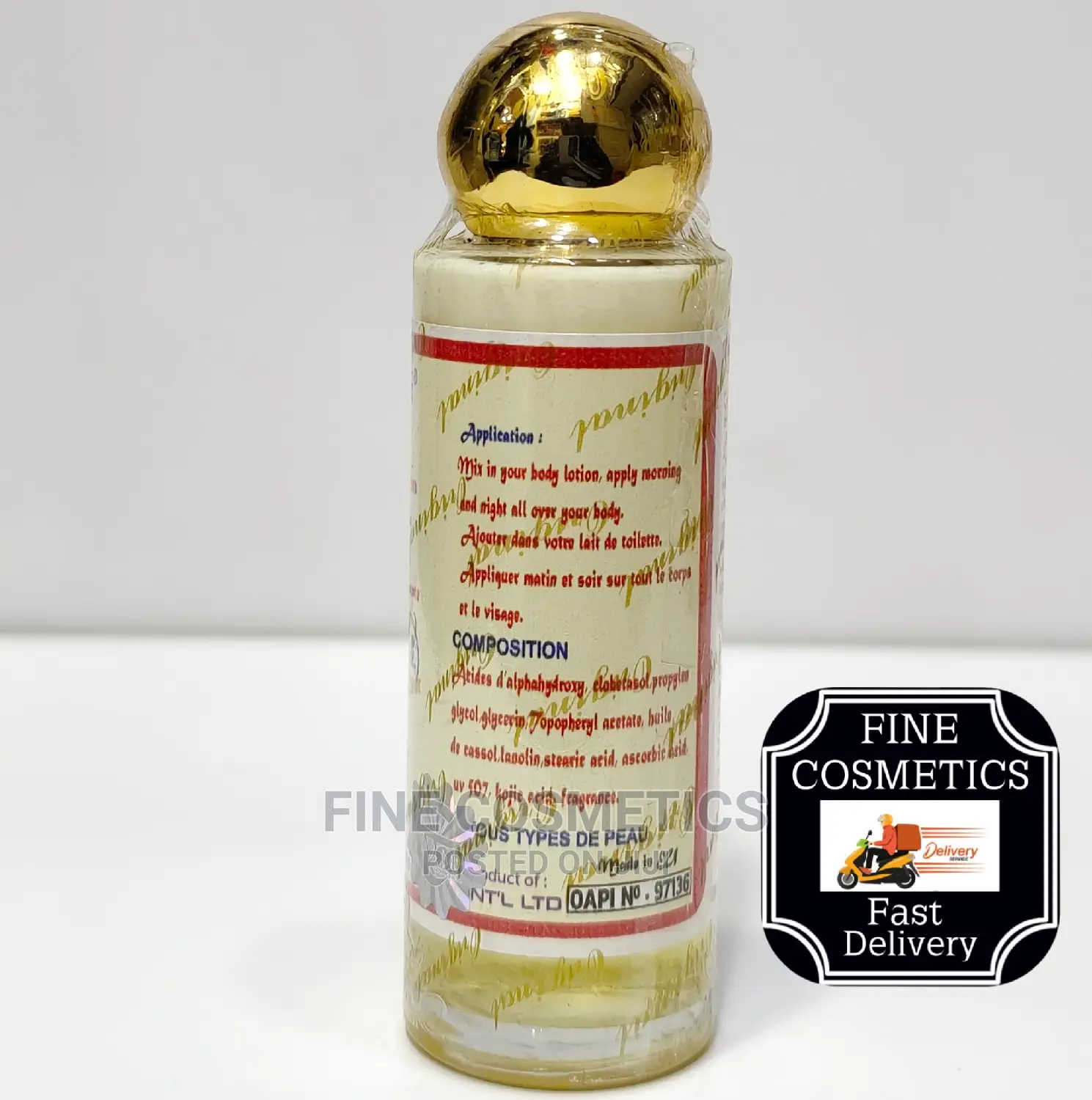Golden Face Super Lightening Set of Lotion, Serum, and Cream