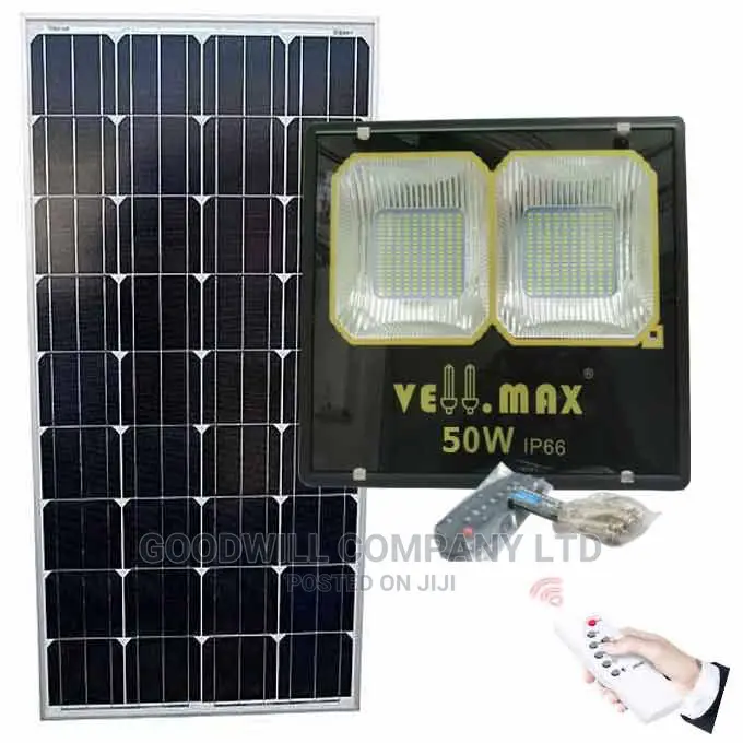 Vellmax 50w Solar Flood Light