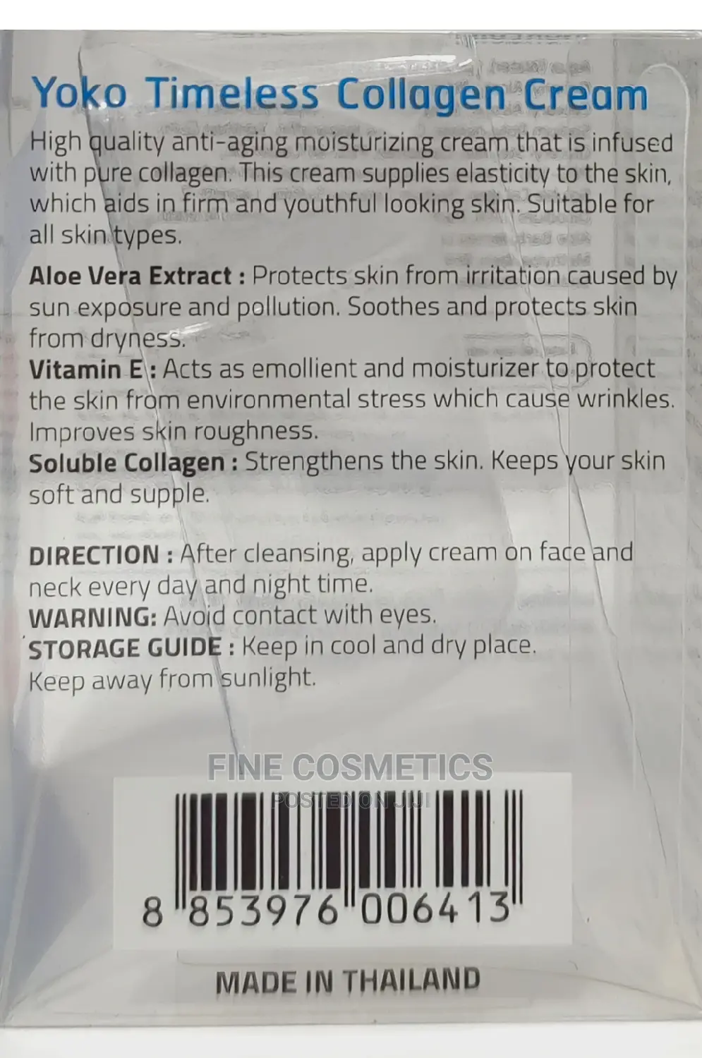 Yoko Anti-Aging Wrinkle Moisturizing Cream