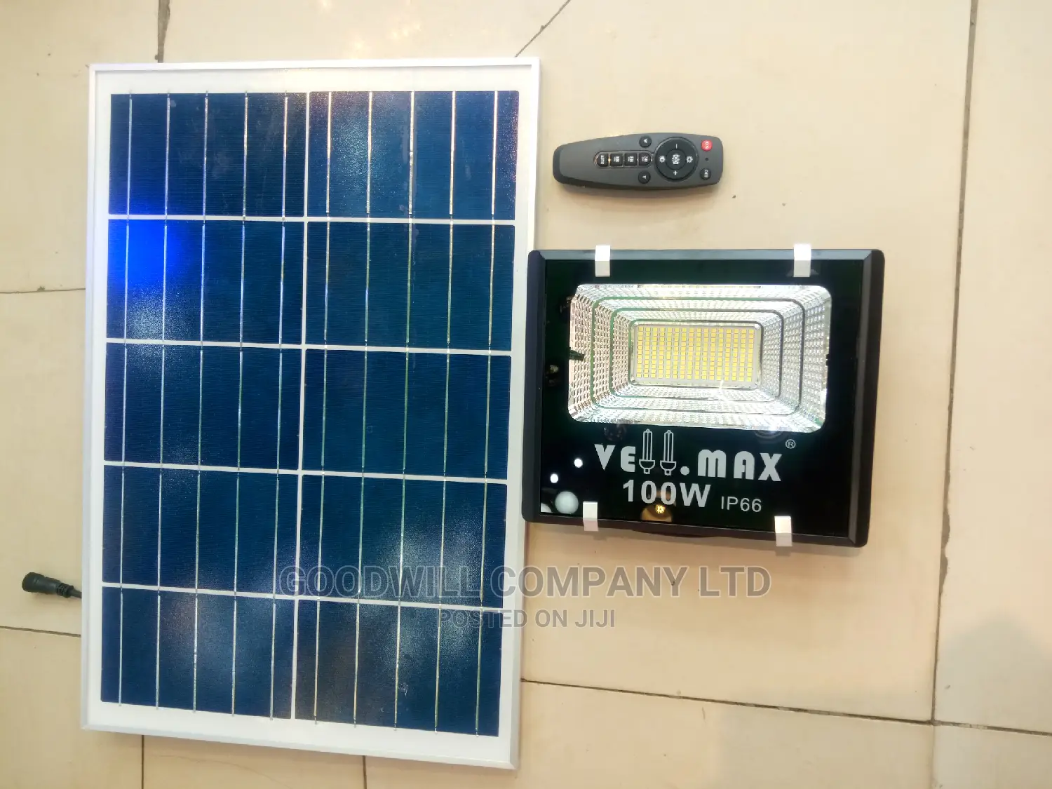 100w Solar Flood Light Vellmax