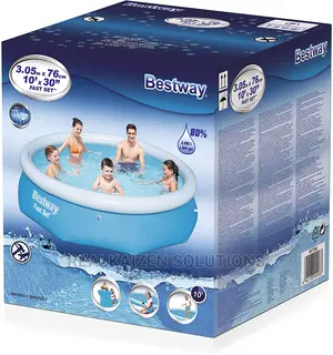 BESTWAY Round Fast Set Family Swimming Pool 3.05mx76cm