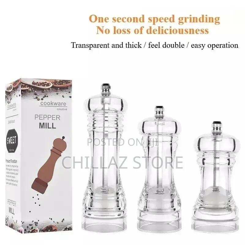 Acrylic Pepper Mill/Grinder
