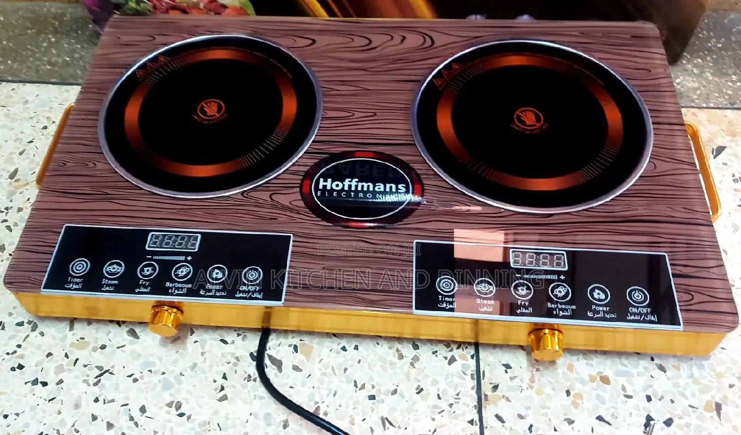 Electric Infrared Cooker With 2 Burners