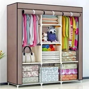 Wooden Frame 3 Columns Closet