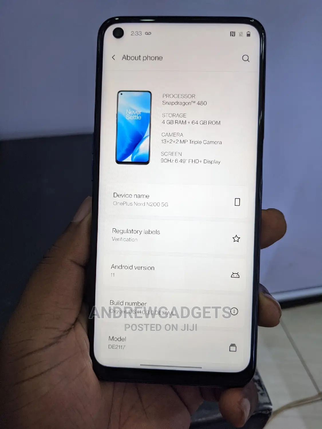 OnePlus Nord 64 GB Blue